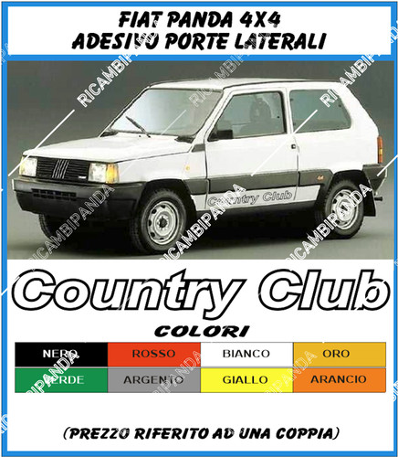 Sticker fiat panda4x4 country - panda4x4,