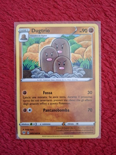 Carta pokémon dugtrio - pokémon,