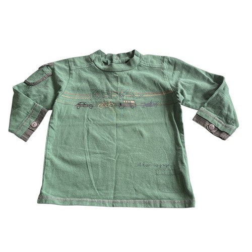 Kenzo kids green crew neck - green,