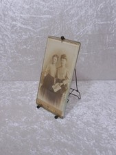 Antico Foto Sfaccettato Vetro