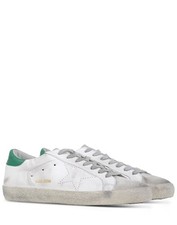 Sneakers GOLDEN GOOSE SUPERSTAR  -40% SALE n.41 scarpe shoes bianco e verde