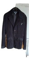 Giacca Blazer Armani Jeans Velluto a coste cotone nera usata una volta Perfetta
