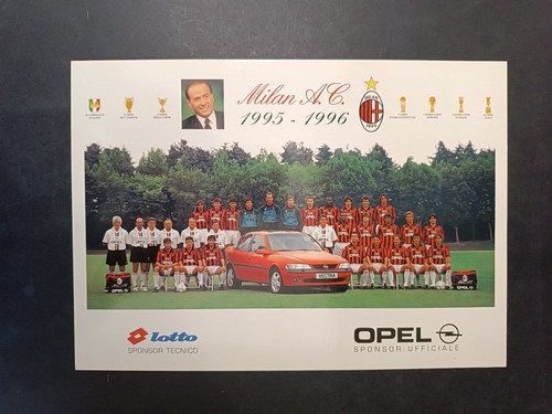 Cartolina squadra milan c - squadra,
