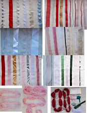 Lotto bordi scampoli passamanerie nastri doppio raso velo porta confetti