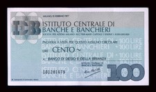 MINI ASSEGNO LIRE 100 ISTITUTO