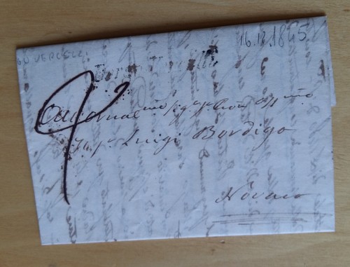 1845 sardegna lettera borgo - 1845,