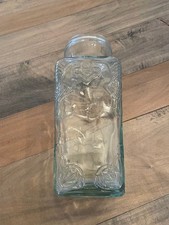 Bidone Vetro Vetreria Etrusca Italia Ornato Goffrato Design Intricato Altezza 11"