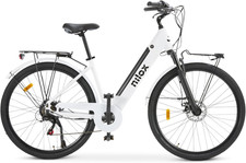 , Ebike J7, Bici Elettrica, Fino a 80 Km Di Autonomia, Fino a 25 Km/H, Motore Da