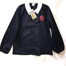 Grembiule Spiderman Scuola Nero con Zip 7-8 Anni Colletto Bianco tg. 75 128 cm M
