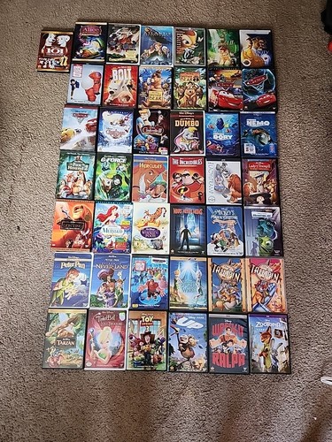 Lot disney animated dvds - lot,