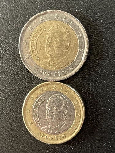 Moneta euro spagna - 2, e