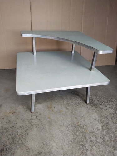 Tavolino vintage blu verde