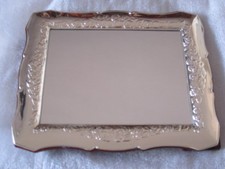 ELEGANTE SPECCHIO / CORNICE IN ARGENTO 925 DECORAZIONE FLOREALE IN OTTIMO STATO!