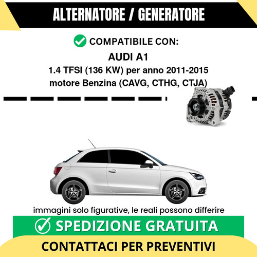 Alternatore audi 4 tfsi - 1.4,