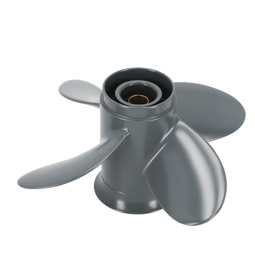 Aluminum boat propeller - aluminum,