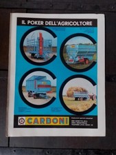 RIMORCHI AGRICOLI CARBONI TRATTORI pubblicità rivista 1978 25X32