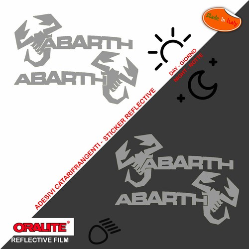 Adesivi abarth catarifrangenti