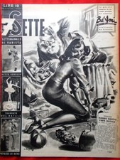 Rivista 7 Sette del 5 Gennaio 1947 Bel Ami Capone Babbo Natale Pupazzi di Neve