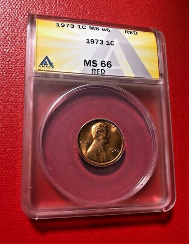 1973 one cent rosso - rosso, anacs
