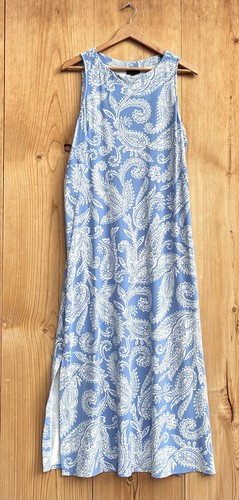 Maxi abito blu senza - , maniche