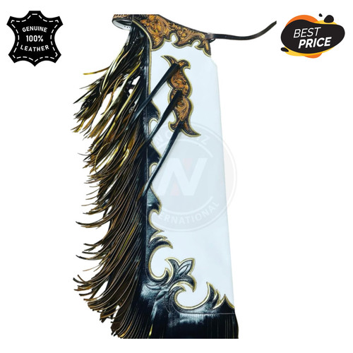 Rodeo chaps pelle bianca - rodeo,