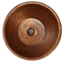 Lavabo da bagno a cupola in rame puro bronzo rustico stile industriale vintage