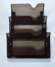 Portariviste da parete organizer in plastica 3 scomparti