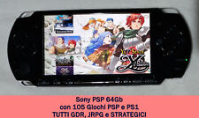 Sony PSP Slim 3000 Memory 64Gb perfetta per gli amanti di GDR, JRPG, STRATEGICI
