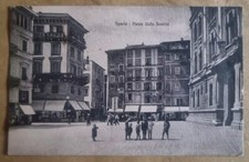SPEZIA - PIAZZA GIULIO BEVERINI - VIAGGIATA - 1921 - ANIMATA