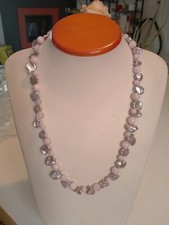 Collana Preziosa Con Kunzite Di Alta Qualità E Bellissime Perle Keshi. 