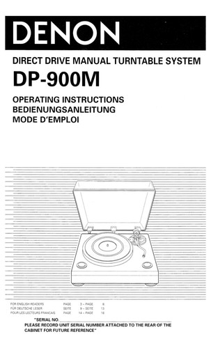 Denon 900m giradischi - denon,