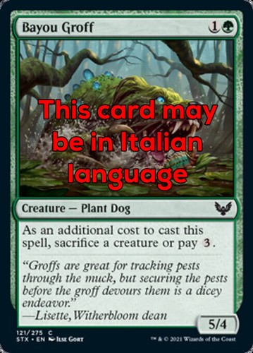 Mtg bayou groff exc - bayou, latro