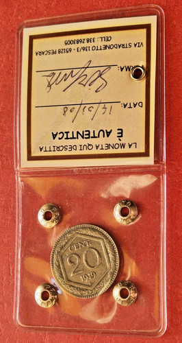 Italy centesimi 1919 - italy, 20