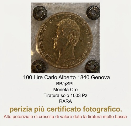 100 lire carlo alberto - carlo,