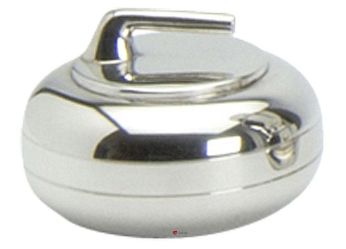 Pewter curling stone ideal - curling,