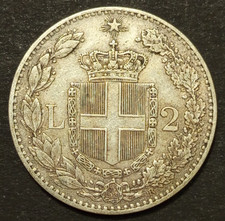 2 LIRE 1882 SPL ARGENTO SILVER