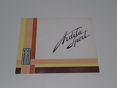 Fiat ardita sport - fiat, depliant