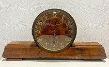 ANTICO OROLOGIO DA CAMINO / TAVOLO IN LEGNO, VINTAGE - ART DECO' - FUNZIONANTE
