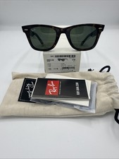 Ray-Ban ORB2140 Wayfarer montatura avana con lenti verdi