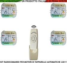RICEVENTI PER 4 TAPPARELLE AUTOMATICHE RADIOCOMANDO 6 CANALI APRE STOP CHIUDE