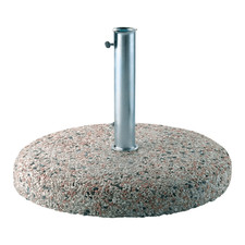 Base Ombrellone in Cemento Pietra Granito Grande 35-25 kg con Tubo 42-52-62 mm