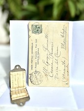 Cimelio Storico WWI: Cartolina e Piastrina Militare di Cesare Peruzzi 1907-1915