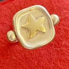 Dodo Pomellato Anello Stella Girevole Oro Giallo 18kt Argento Misura 13 Raro
