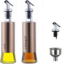 Bottiglia Di Olio - Olio E Aceto Dispenser Acciaio Inossidabile, Prova Della Pol