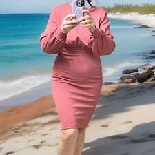 Vestito Tubino Linguette Rosa Antico tg XS S