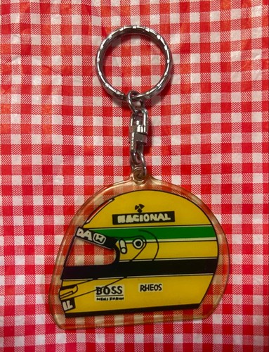 Portachiavi casco ayrton senna - portachiavi,