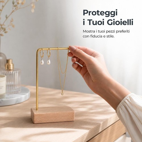 Espositore gioielli legno - espositore,