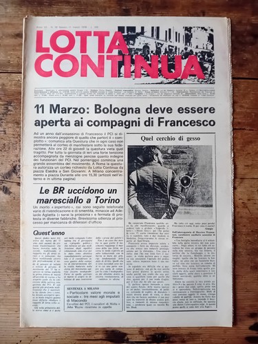 Giornale lotta continua - lotta, sabato