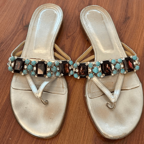 Valentino sandali pelle oro