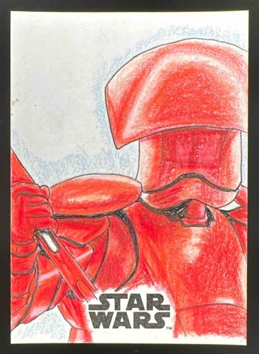 Topps sketch star - topps, wars: